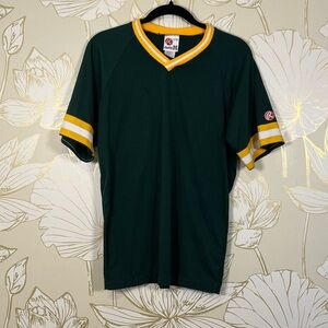 70s/80s Rawlings V-Neck Baseball Jersey - Single Stitch - Vintage Size Medium